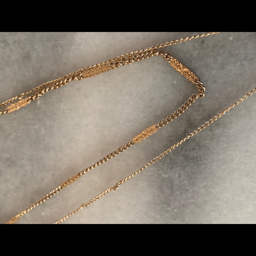 Gold two layer necklace